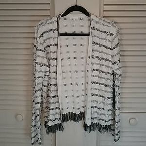 🌹*Elegant String Fringed Sweater NWOT